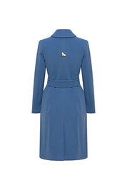 Carlota Belted Coat – Indigo