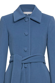 Carlota Belted Coat – Indigo
