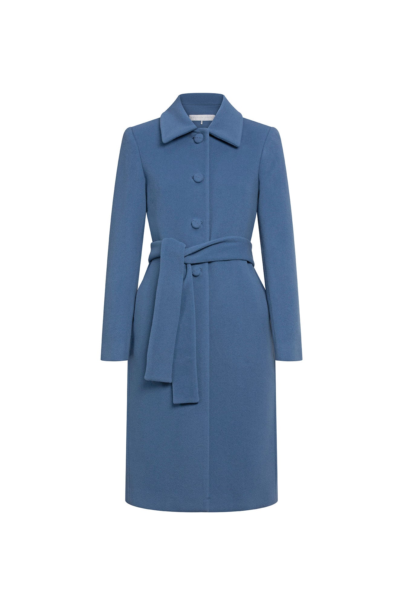Carlota Belted Coat – Indigo
