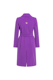 Carlota Belted Coat – Purple