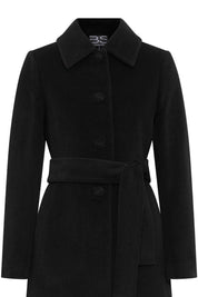 Carlota Belted Coat – Black