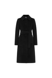 Carlota Belted Coat – Black