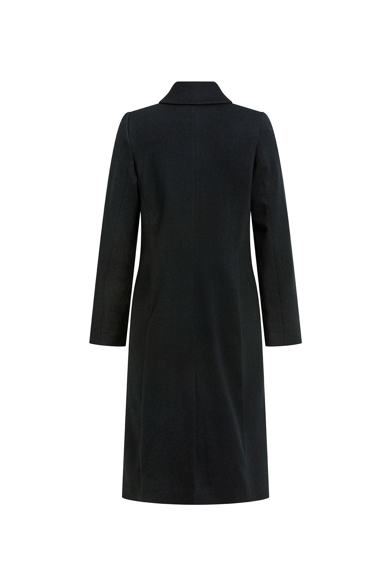 Carlota Branch Embroidery Coat — Black