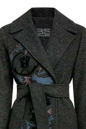 Forge Grey Wrap Coat