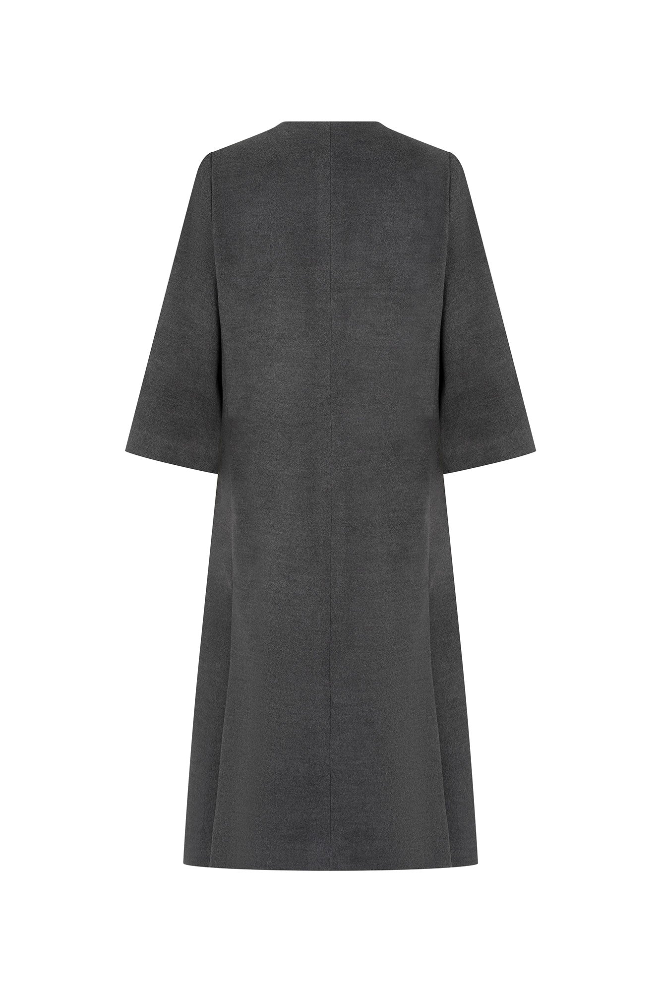 Grey Bell-Sleeve Coat