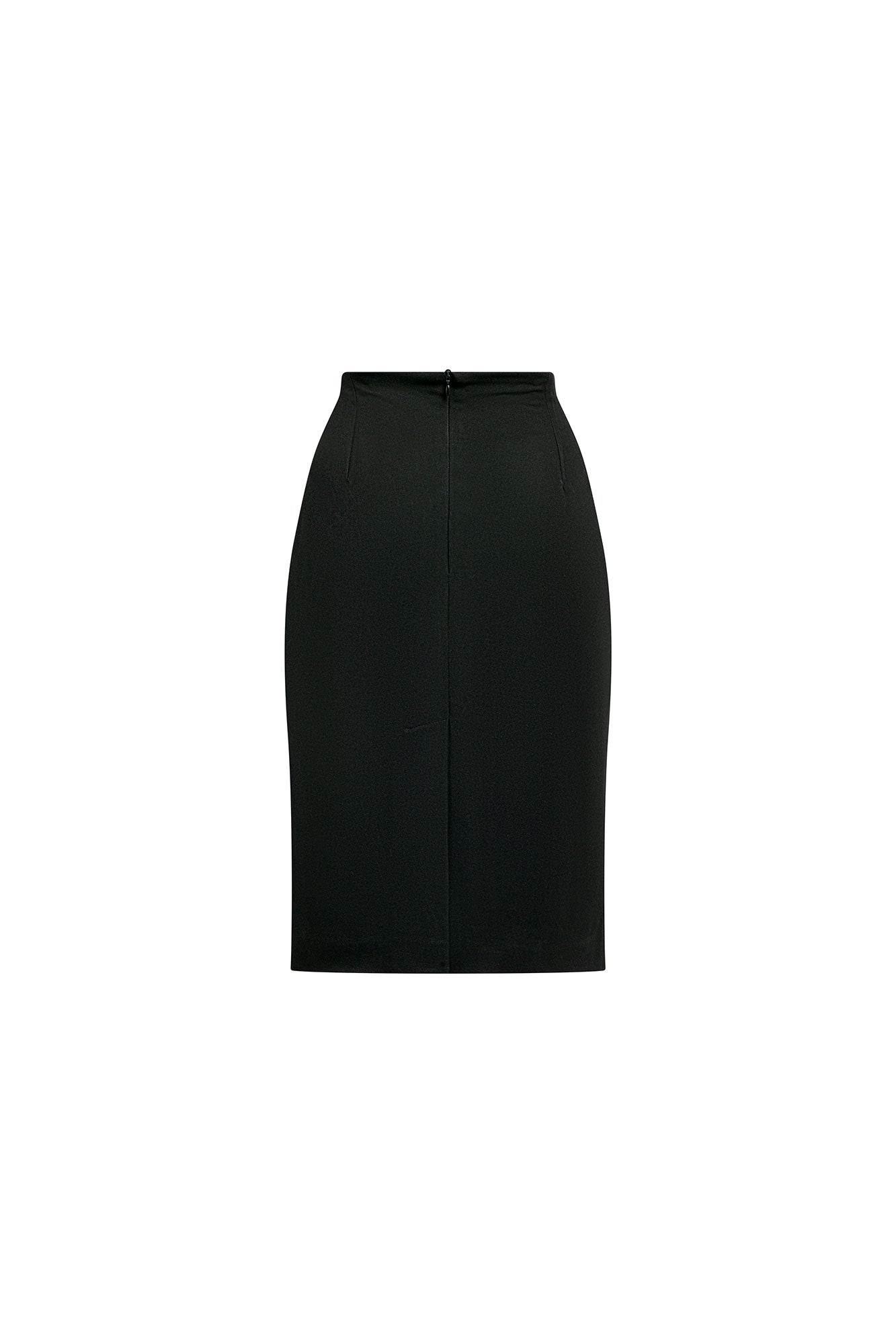Guipure Embroidered Skirt – Black