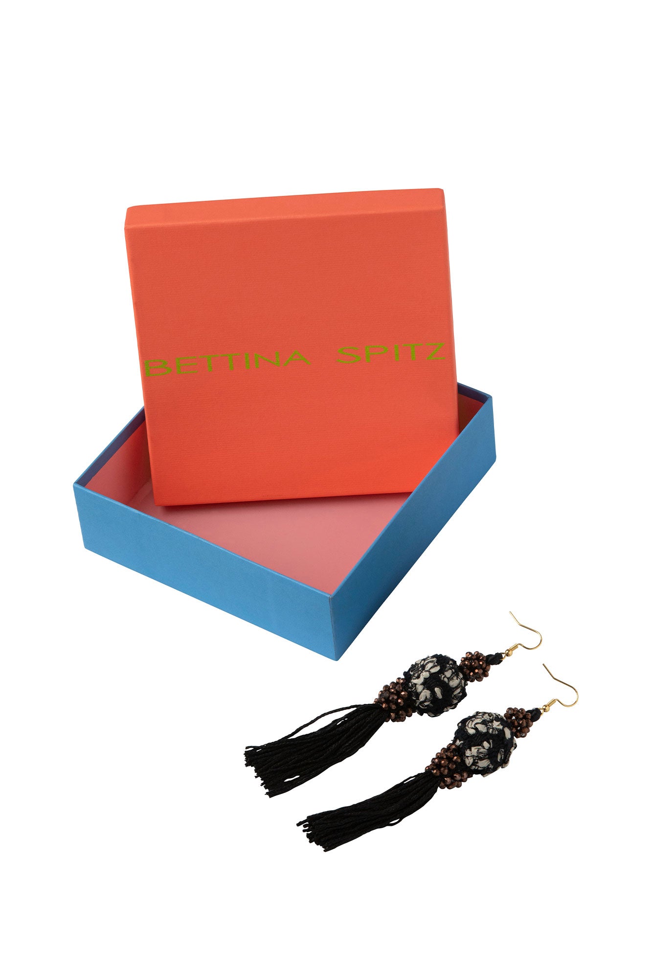 Aretes Bola Flecos Café