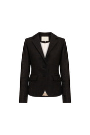 Juan Blazer – Braided Button Brown Heather