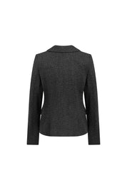 Juan Blazer – Braided Button Black Heather