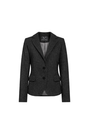 Juan Blazer – Braided Button Black Heather