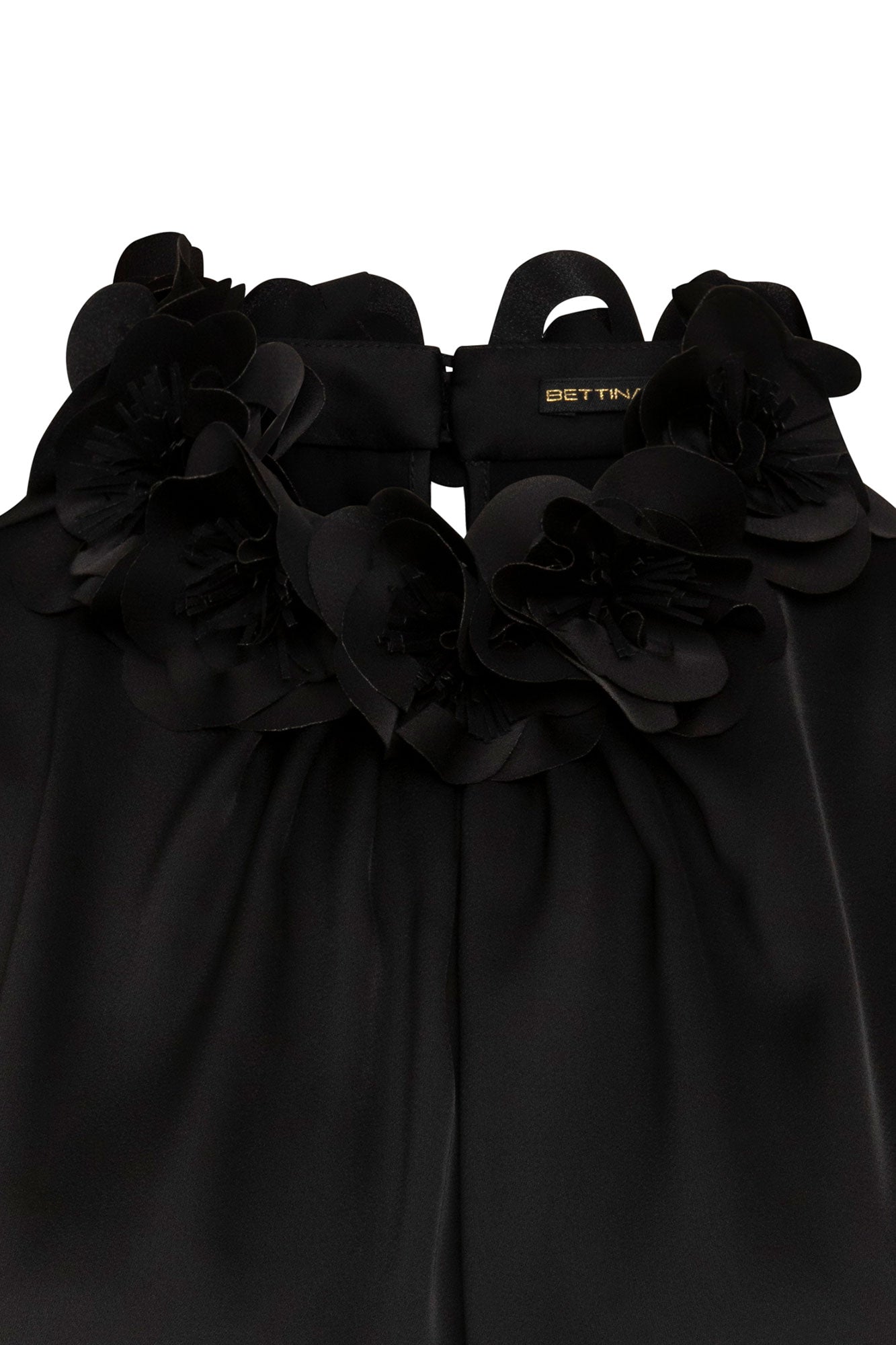 The Bloom — Black Halter Top