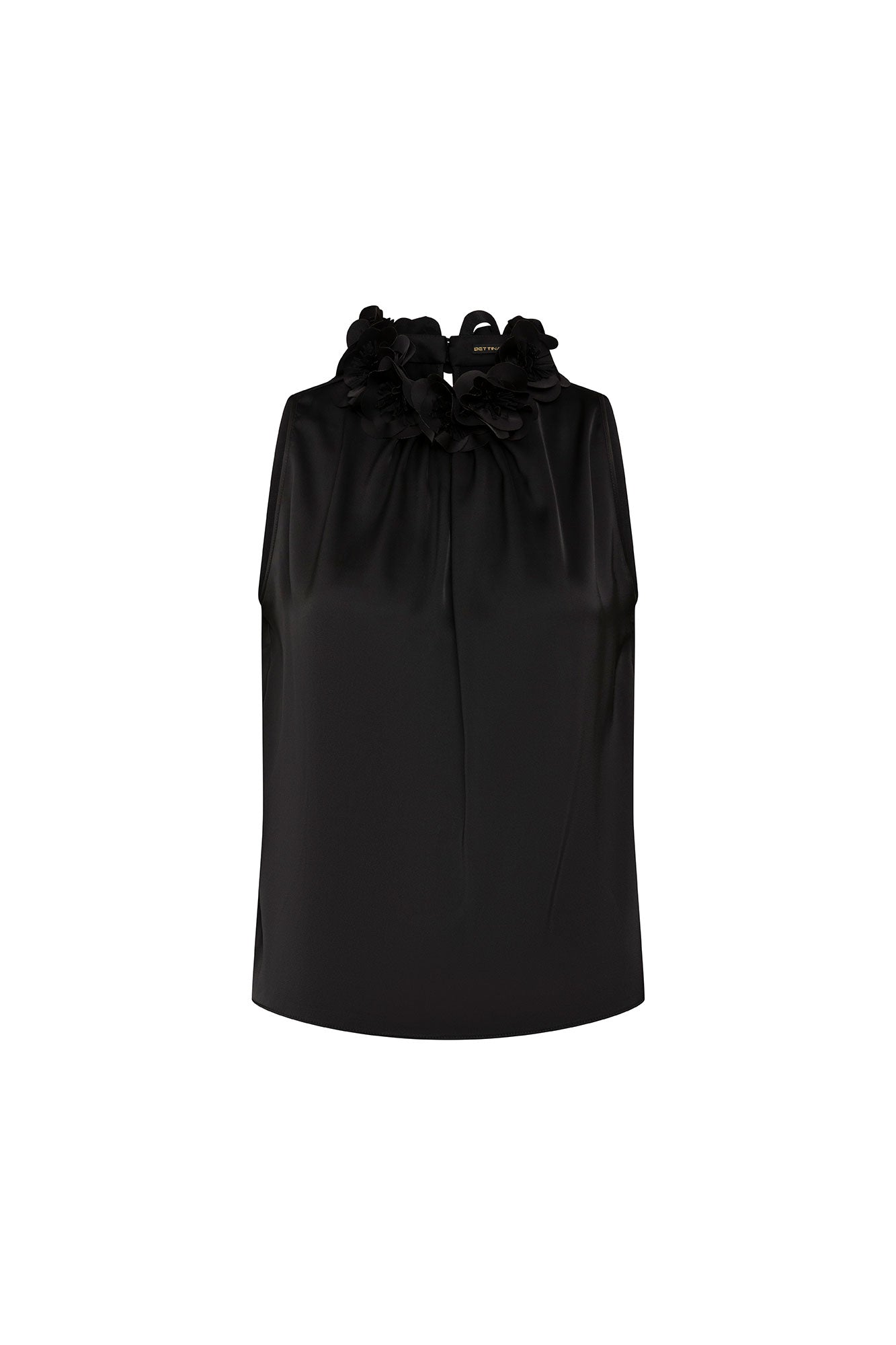 The Bloom — Black Halter Top