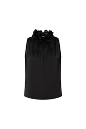 The Bloom — Black Halter Top