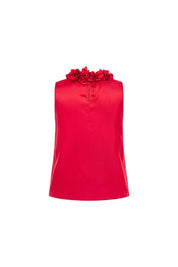 The Bloom — Red Halter Top