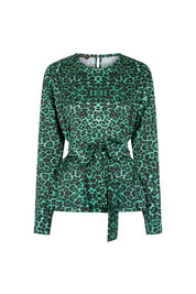 Blusa Sesgo Tira Mancorna Est. Felino