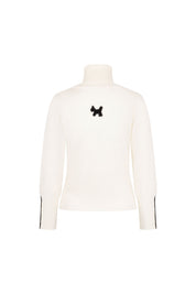 Scottie Dog Turtleneck Sweater – Pearl