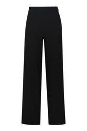 Milo Black Wide-Leg Trousers