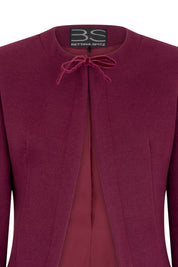 Chaqueta Julieta Lazo Vinotinto