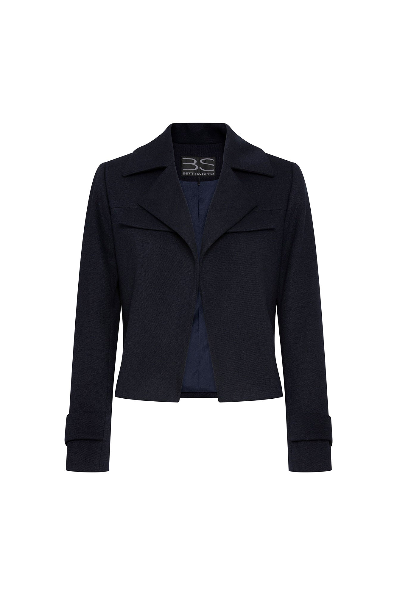 Blue Cropped Jacket