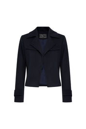 Blue Cropped Jacket