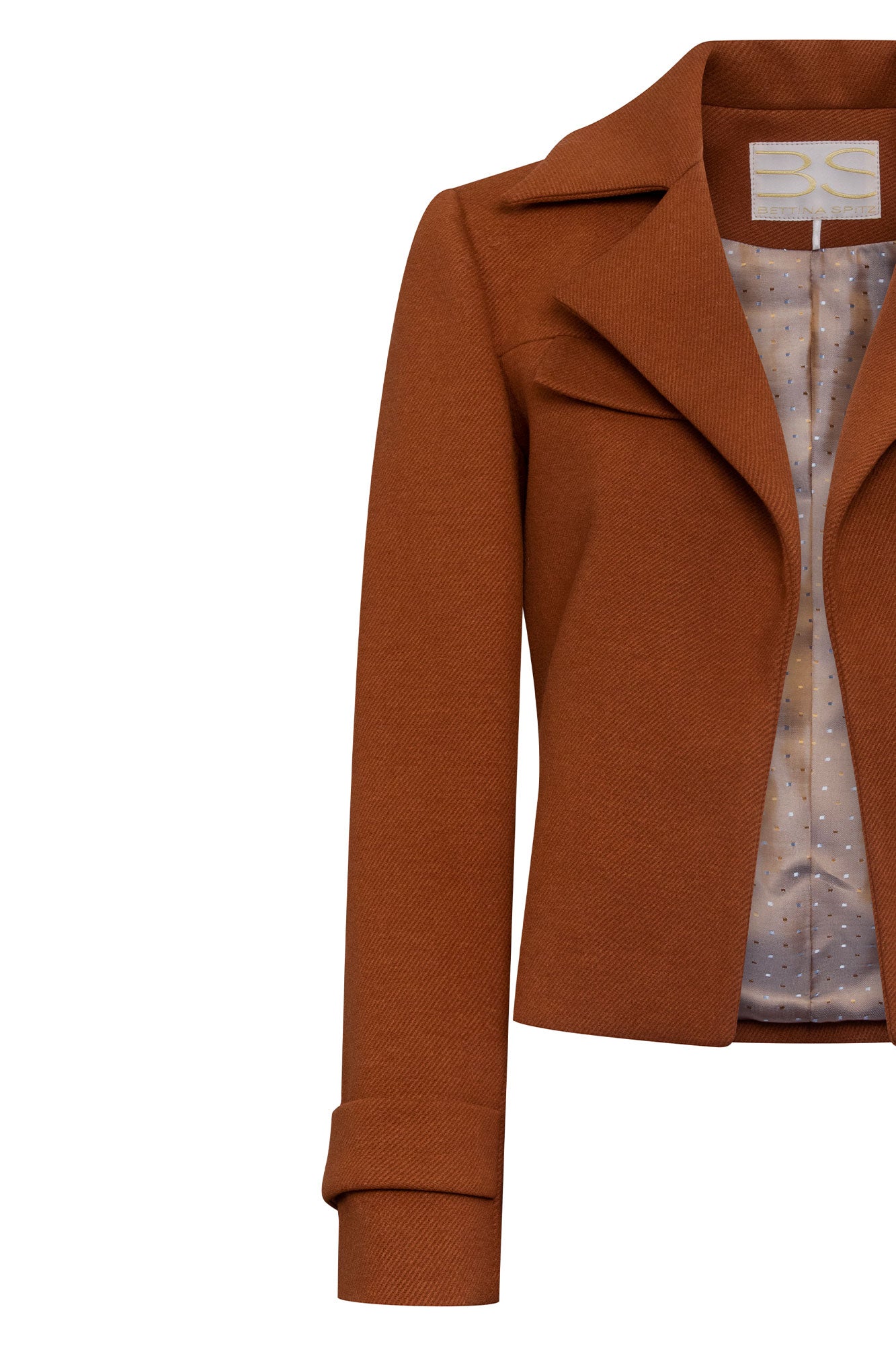 Chocolate Brown Cropped Jacket