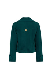 Green Cropped Jacket