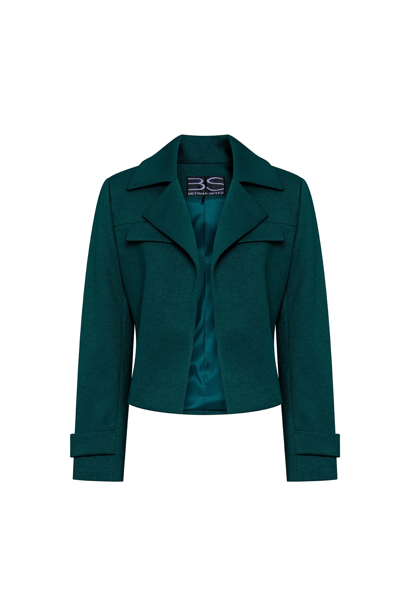 Green Cropped Jacket