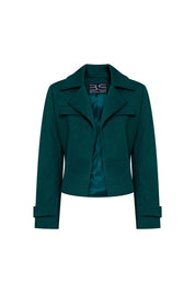 Green Cropped Jacket