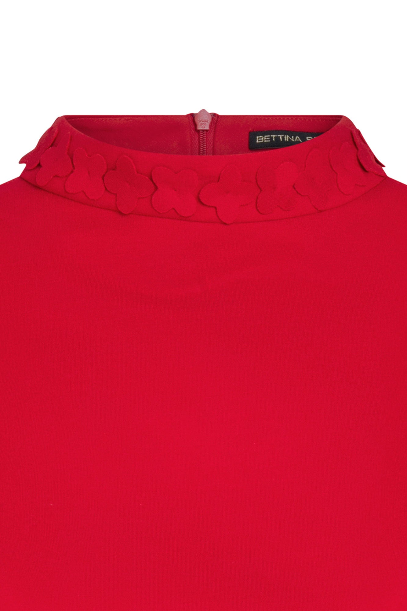 Red Clover Collar Crop Top
