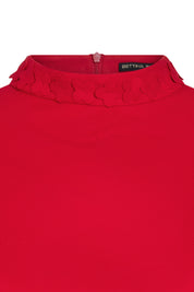 Red Clover Collar Crop Top