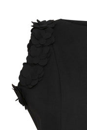 Crop Sisa Flores Negro