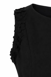 Black Clover Appliqué Sleeveless Crop Top