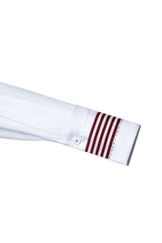 The Ribbon Shirt – White Stripe