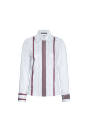 The Ribbon Shirt – White Stripe