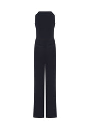 Navy Sailor Collar & Lapel Jumpsuit