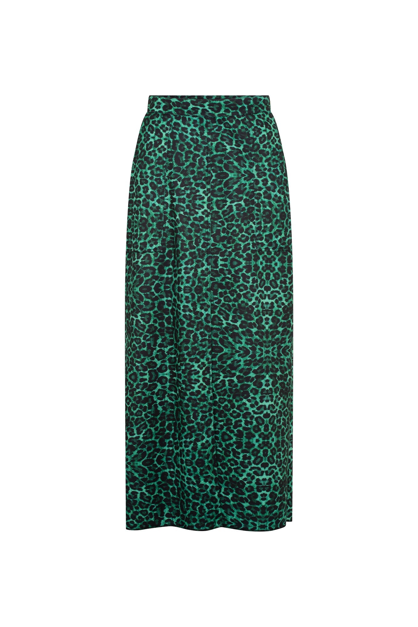 Falda Doble Pespunte Est Verde Felino