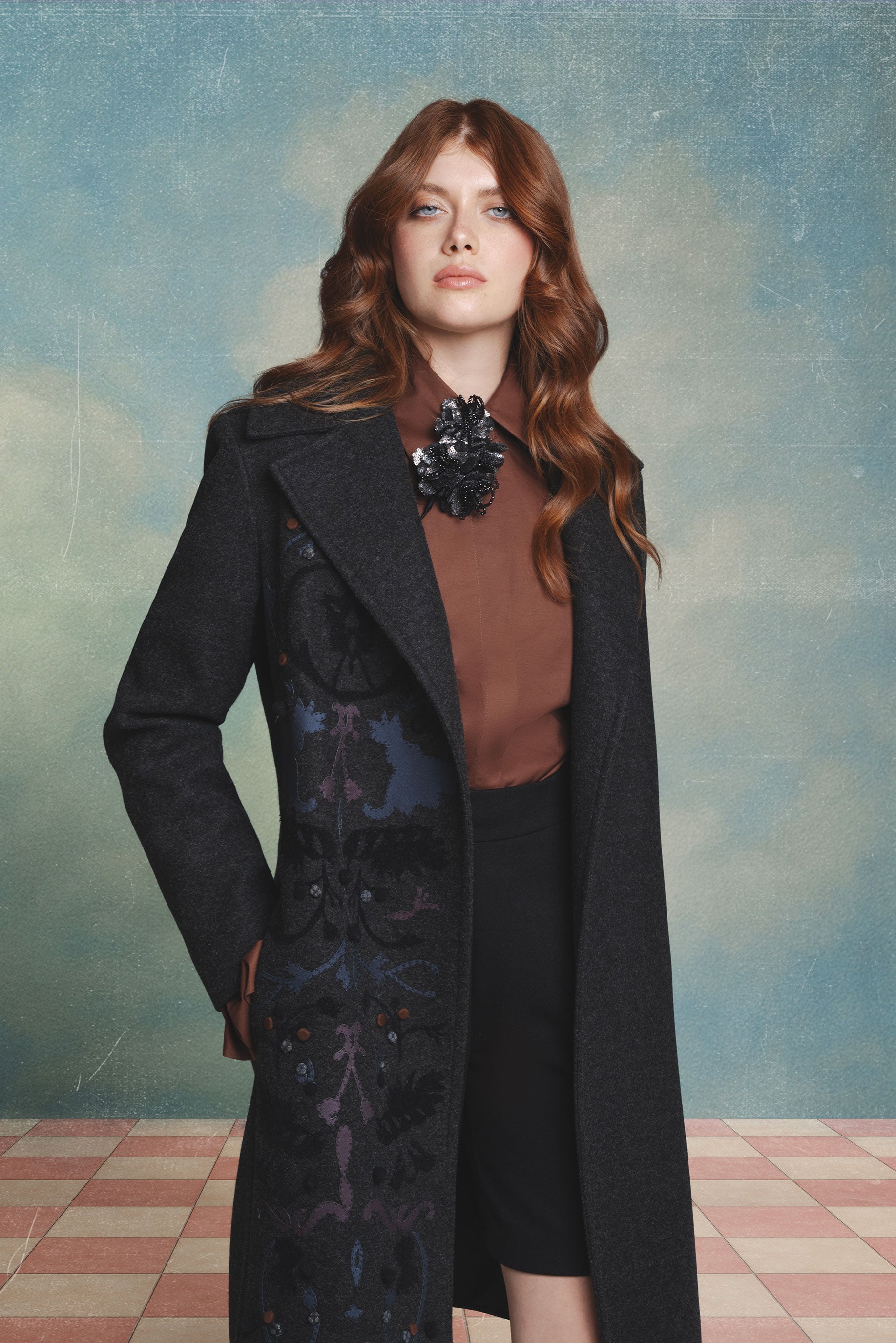 Forge Grey Wrap Coat