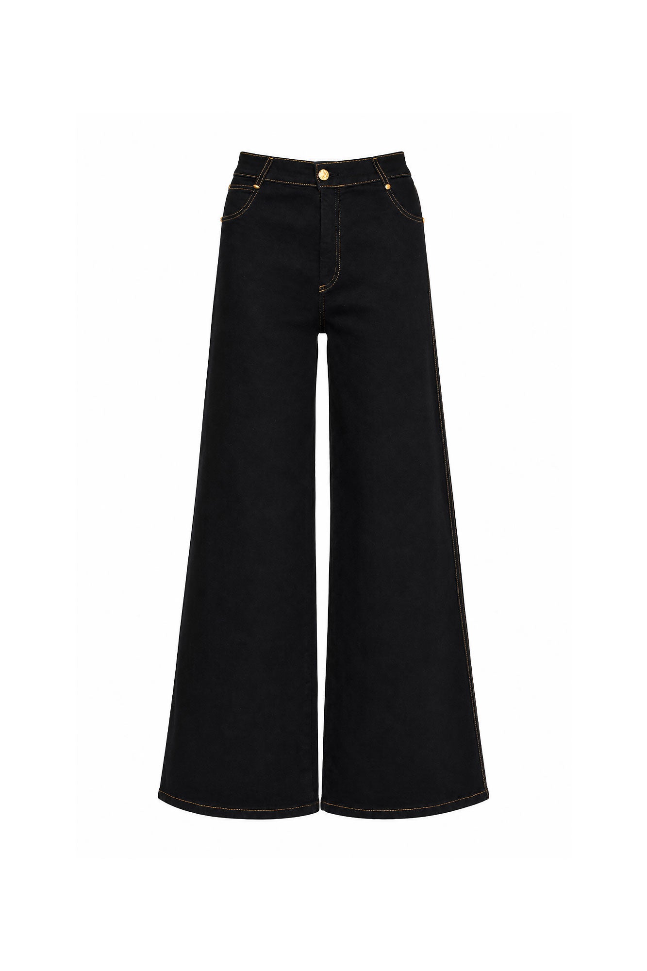 Black Wide-Leg Jeans