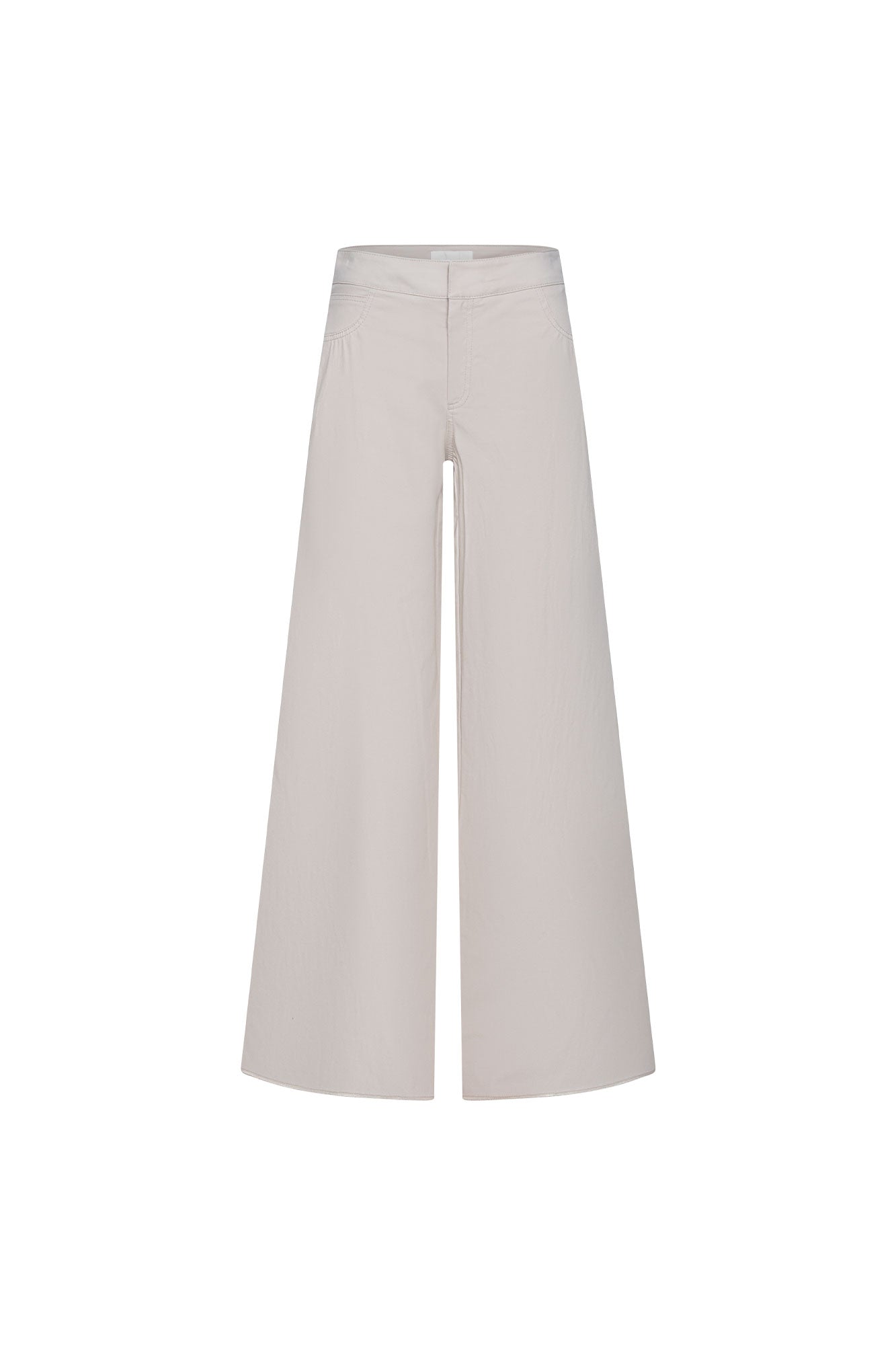 Wide-Leg Drill Pants – Sand