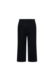 The Capri — Black Wide-Leg Cropped