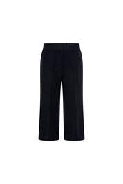 The Capri — Black Wide-Leg Cropped