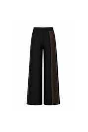 Black Tailored Wide-Leg Pants
