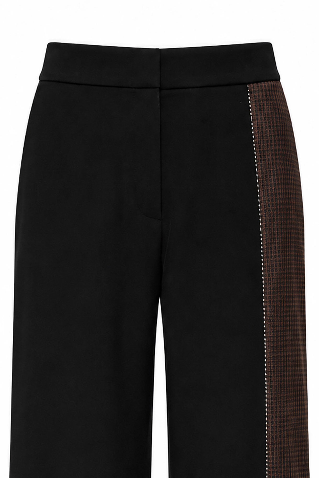 Black Tailored Wide-Leg Pants