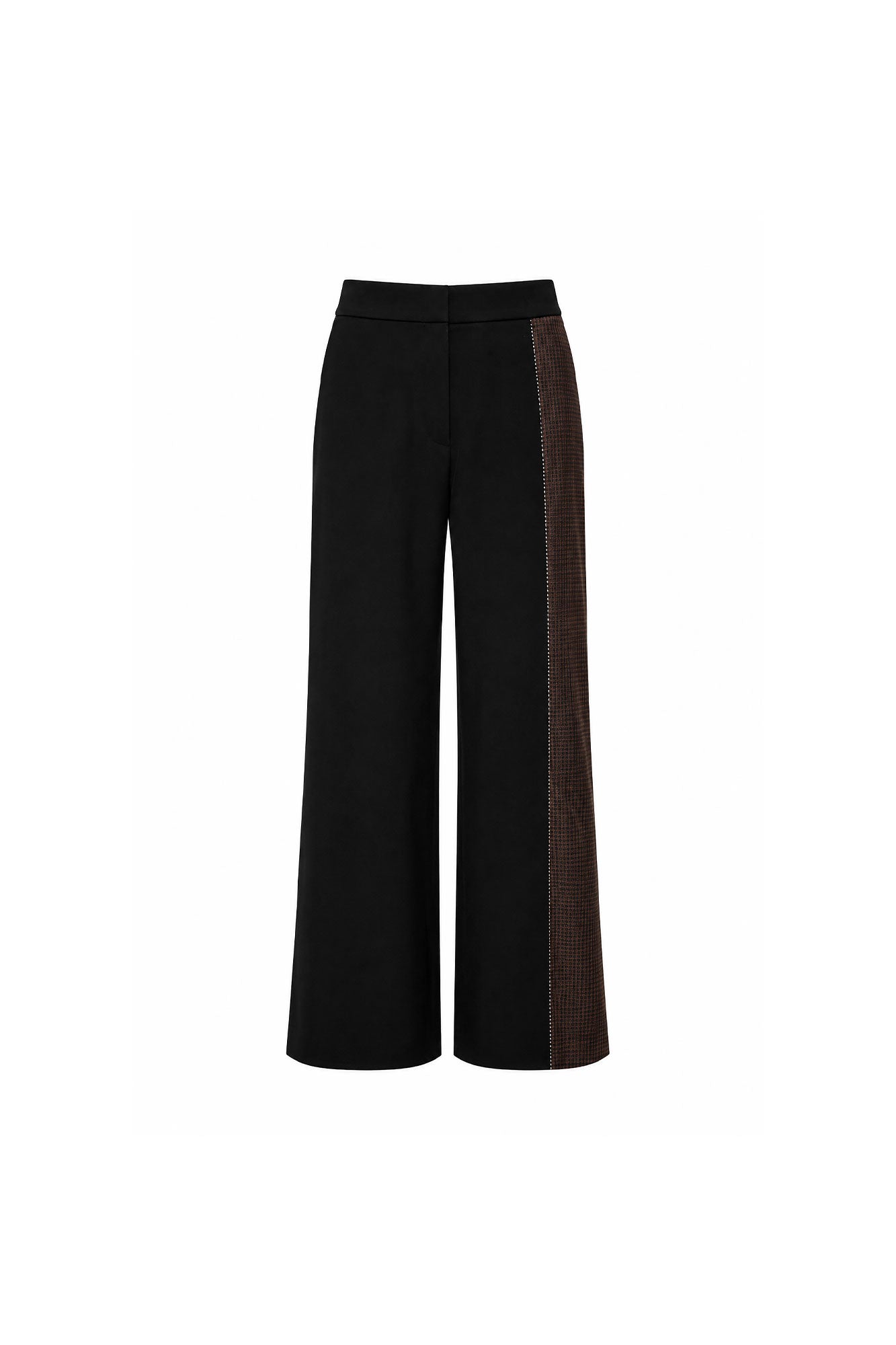 Black Tailored Wide-Leg Pants