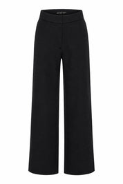 Navy Tailored Wide-Leg Pants