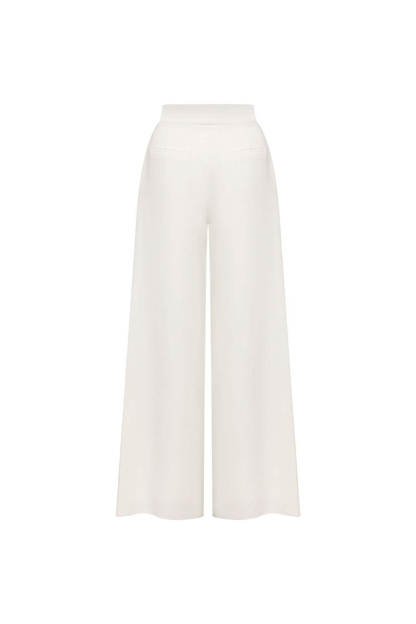Milo Ivory Wide-Leg Trousers