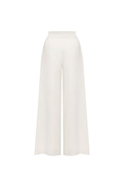 Milo Ivory Wide-Leg Trousers