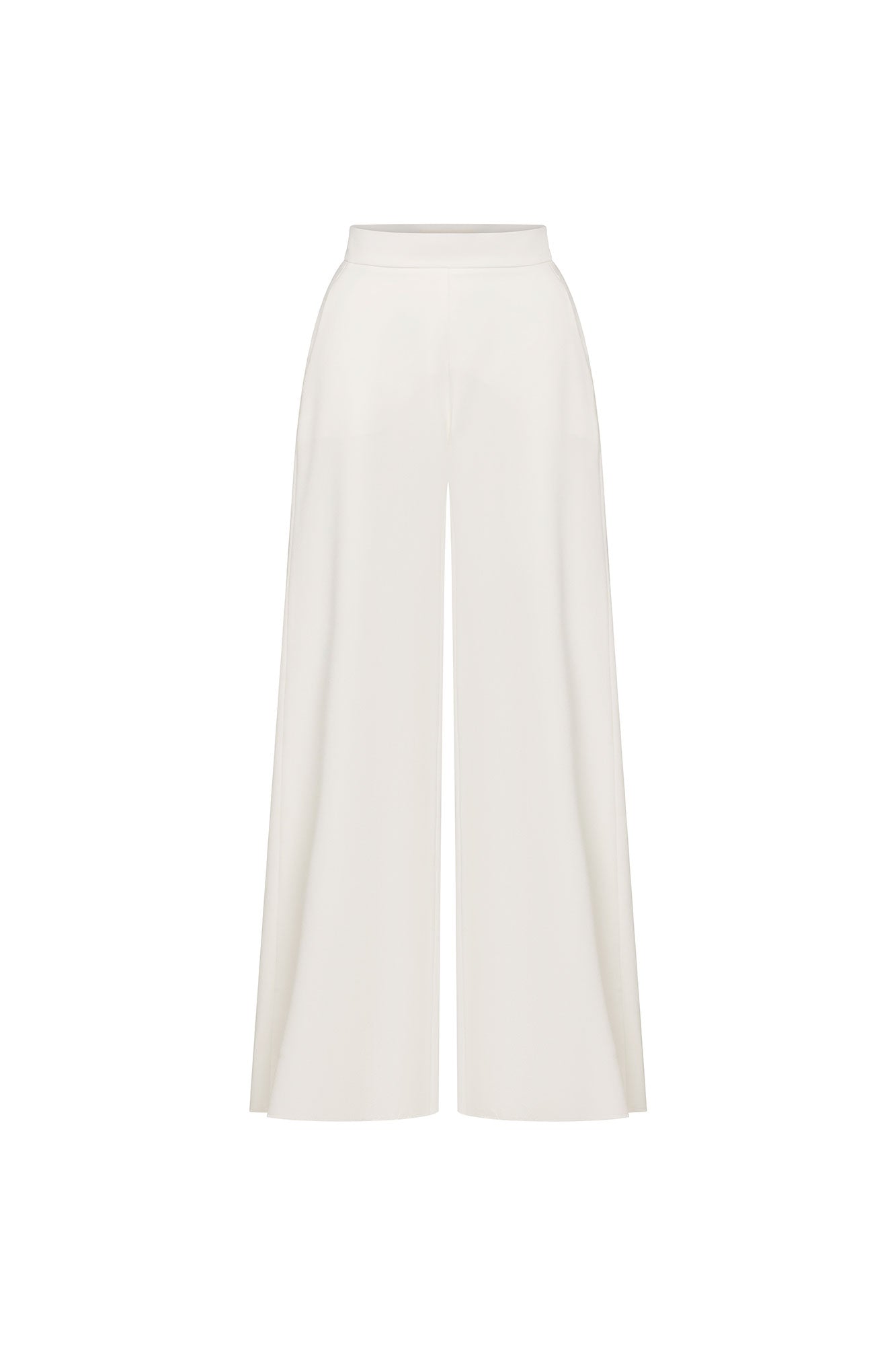 Milo Ivory Wide-Leg Trousers