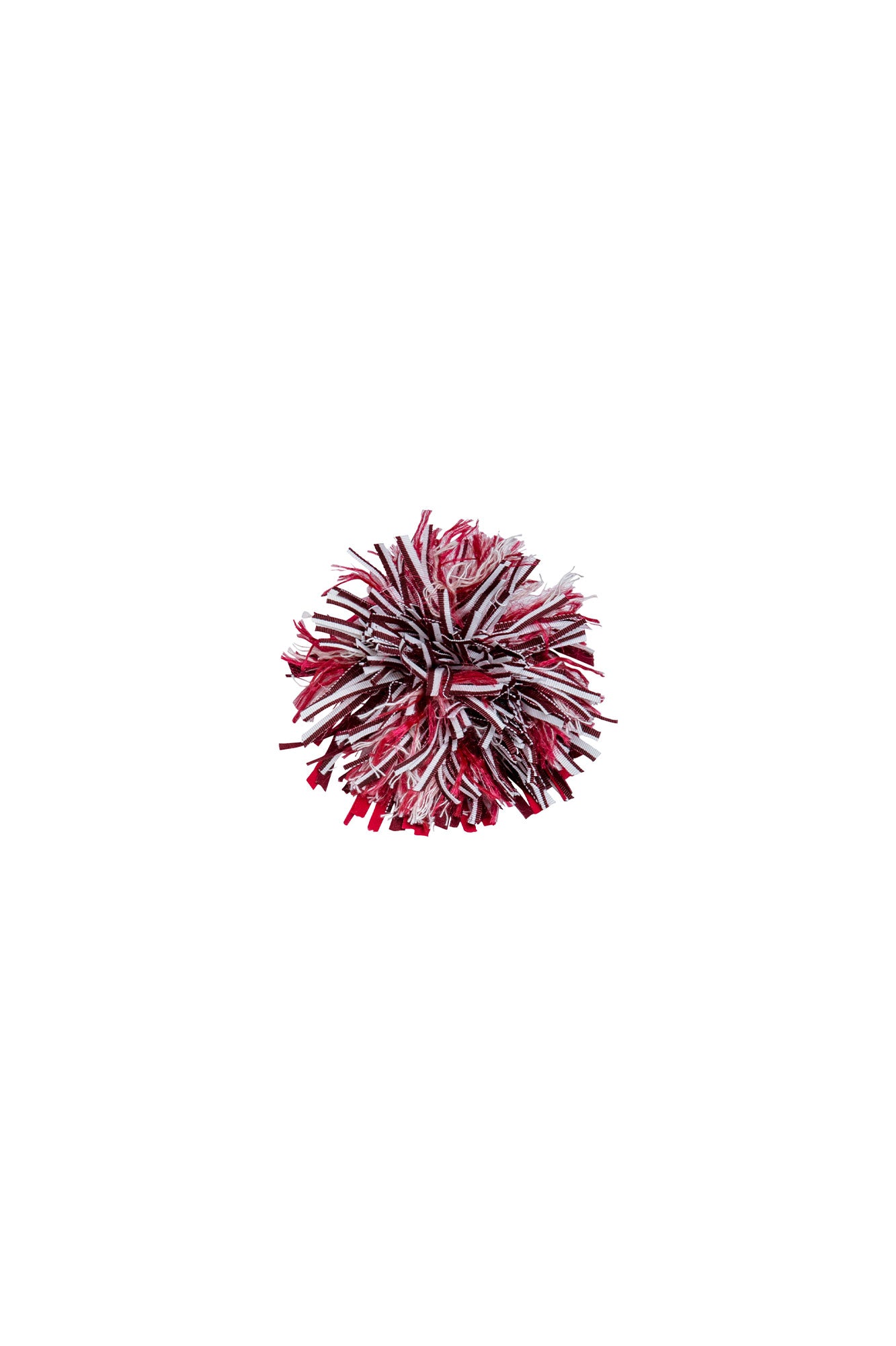 Red Pompom Brooch