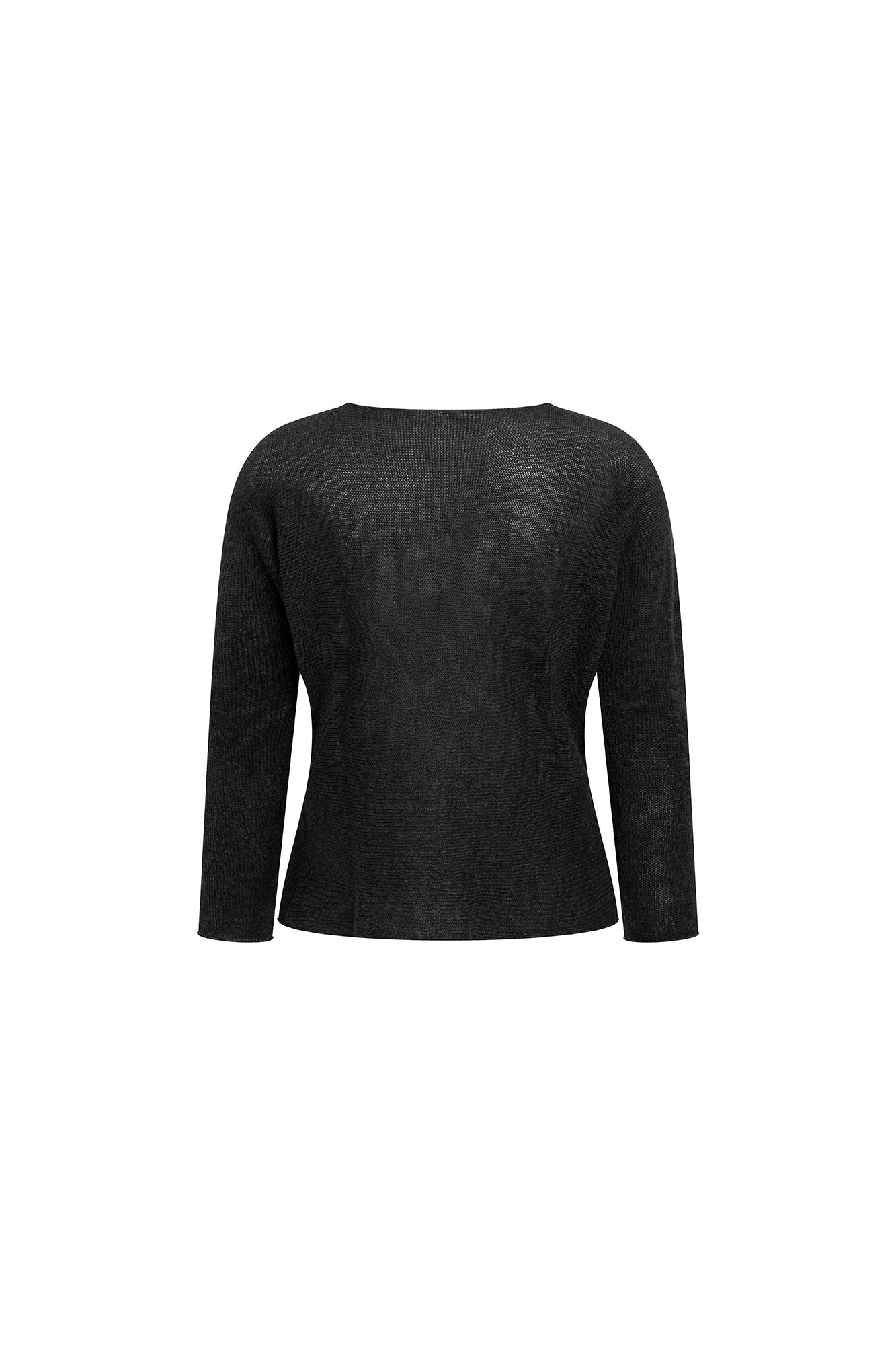 Dark Grey Raglan Sleeve Sweater